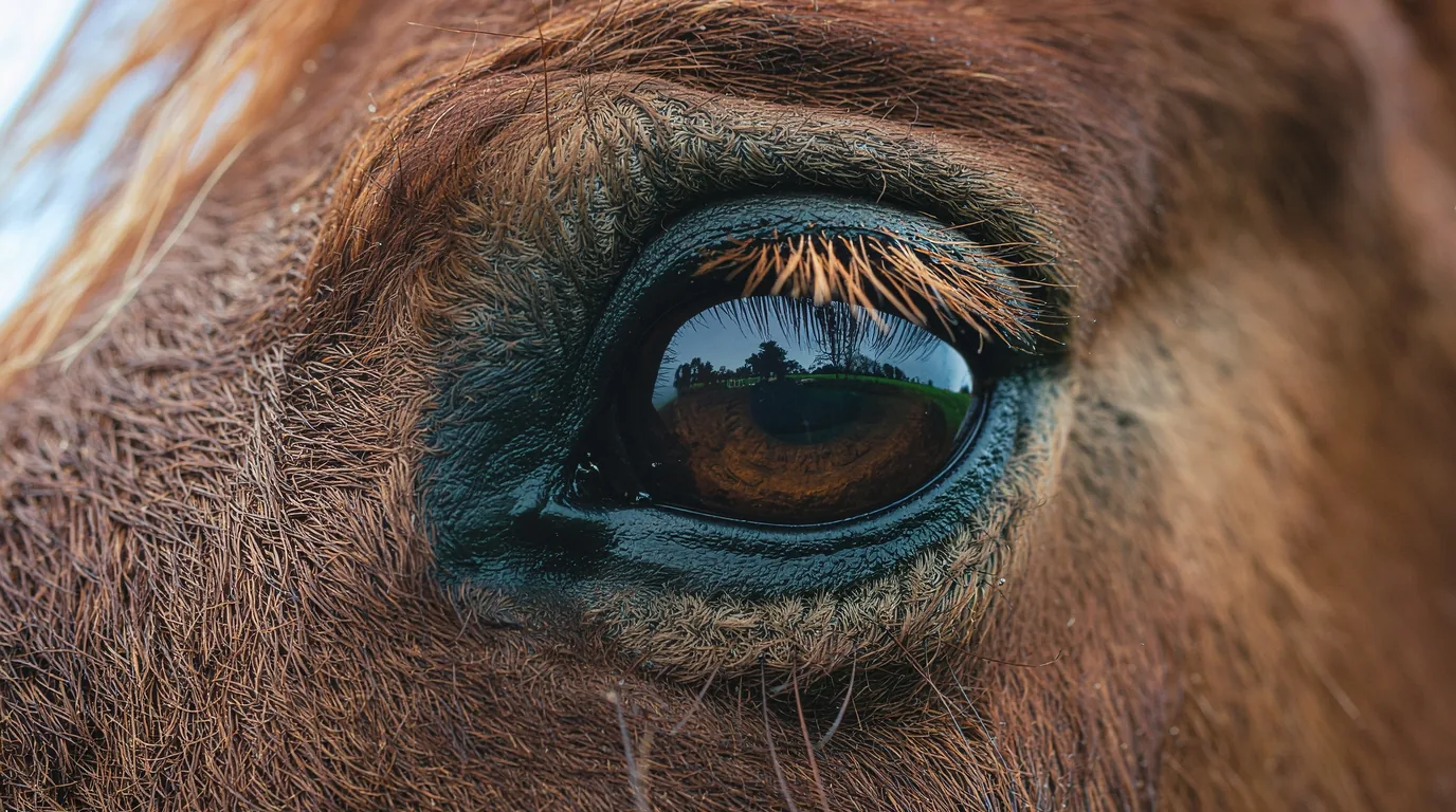 Un regard de cheval au Écurie La Salesse, Saint-Yrieix-la-Perche